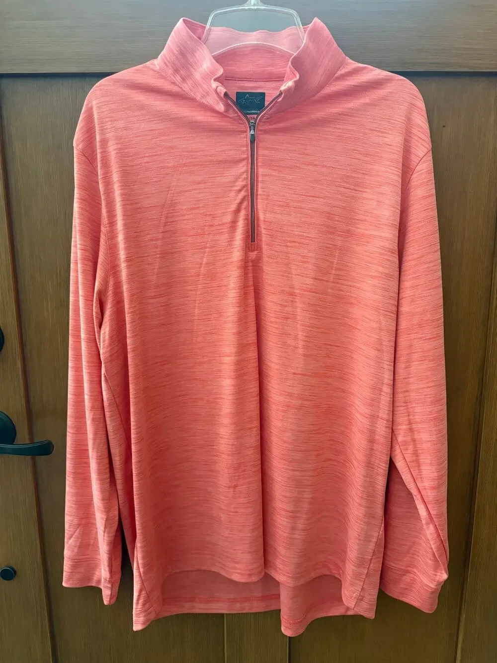 Greg Norman Orange 1/4 Zip Golf Pullover XL